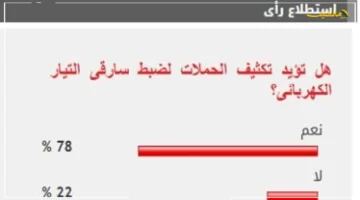 بأغلبية ساحقة.. المطالب تتعالى بتكثيف حملات ضبط سارقي التيار الكهربائي 1